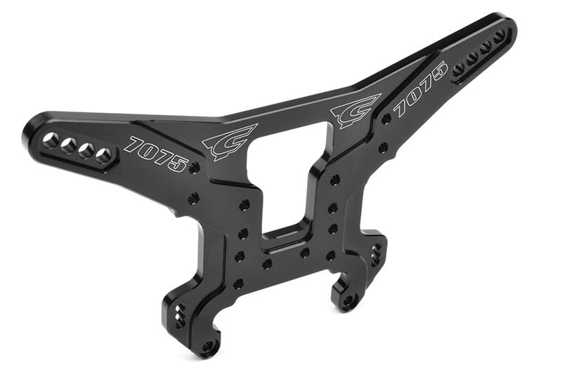 COR00180-422 SHOCK TOWER - MTL - SWISS MADE 7075 T6 - 5MM - HARD ANODIZED - BLACK
