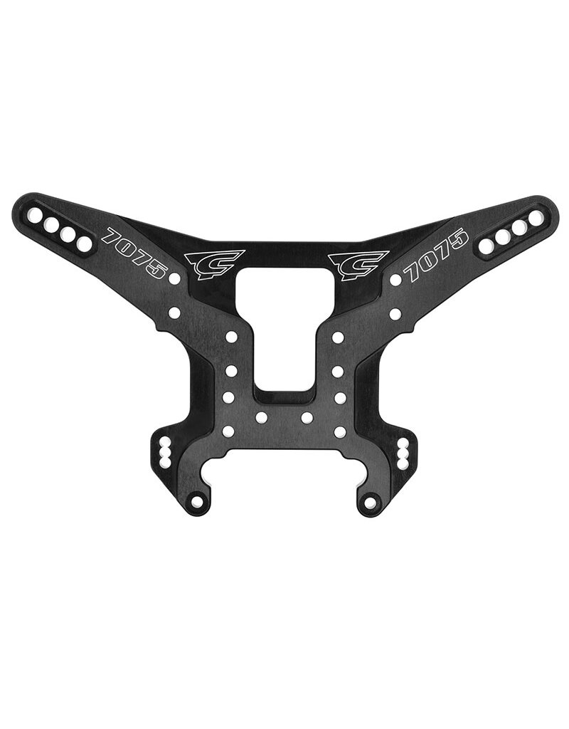 TEAM CORALLY COR00180-422 CORALLY SHOCK TOWER - MTL - SWISS MADE 7075 T6 - 5MM - HARD ANODIZED - BLACK