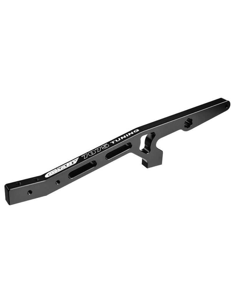 TEAM CORALLY COR00180-397-2 CORALLY CHASSIS BRACE V2 - REAR - SWISS MADE 7075 T6 - HARD ANODIZED - BLACK