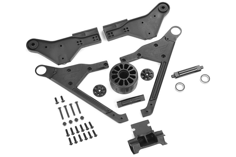 COR00180-567 WHEELIE BAR 2021 - 1 WHEEL VERSION - COMPLETE SET