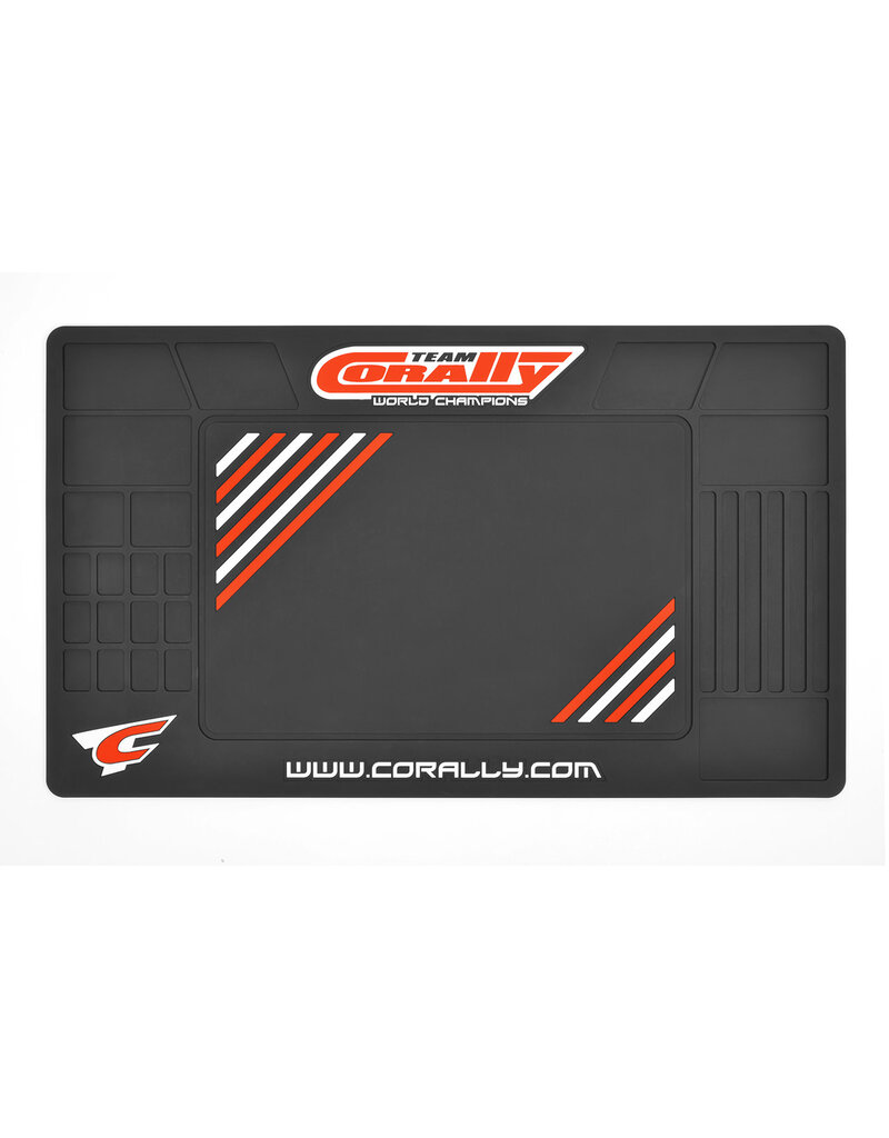TEAM CORALLY COR90280 TEAM CORALLY RUBBER PIT MAT