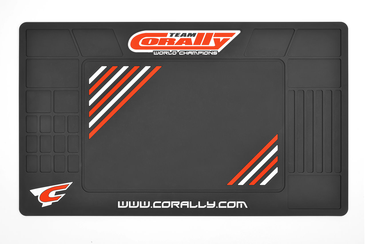 COR90280 TEAM CORALLY RUBBER PIT MAT