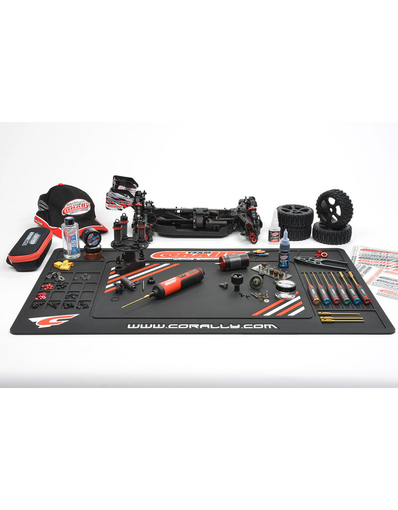 TEAM CORALLY COR90280 TEAM CORALLY RUBBER PIT MAT