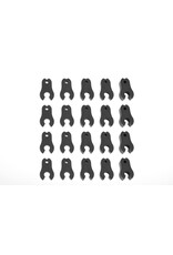 TEAM CORALLY COR00180-109 CORALLY CASTER CLIPS SET, 1 TO 4.5MM, 1 SET FOR DEMENTOR, KRONOS, PYTHON, SHOGUN, KAGAMA
