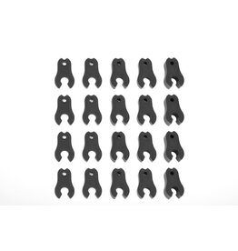 TEAM CORALLY COR00180-109 CORALLY CASTER CLIPS SET, 1 TO 4.5MM, 1 SET FOR DEMENTOR, KRONOS, PYTHON, SHOGUN, KAGAMA