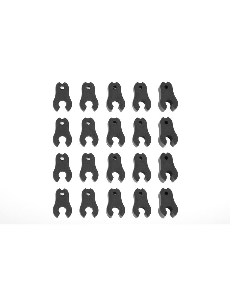 TEAM CORALLY COR00180-109 CORALLY CASTER CLIPS SET, 1 TO 4.5MM, 1 SET FOR DEMENTOR, KRONOS, PYTHON, SHOGUN, KAGAMA
