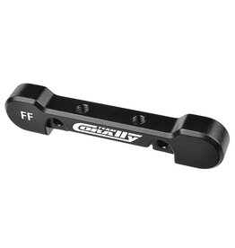 TEAM CORALLY COR00180-874 SUSPENSION ARM MOUNT HD, FRONT-FRONT, 8MM, ALUMINUM, BLACK, FOR KAGAMA