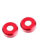 TEAM CORALLY COR00180-1040 CORALLY HDA SUSPENSION ARM INSERT, OUTER, SPACER 2.5MM, ALUMINUM, RED, 2PCS, FOR SPARK