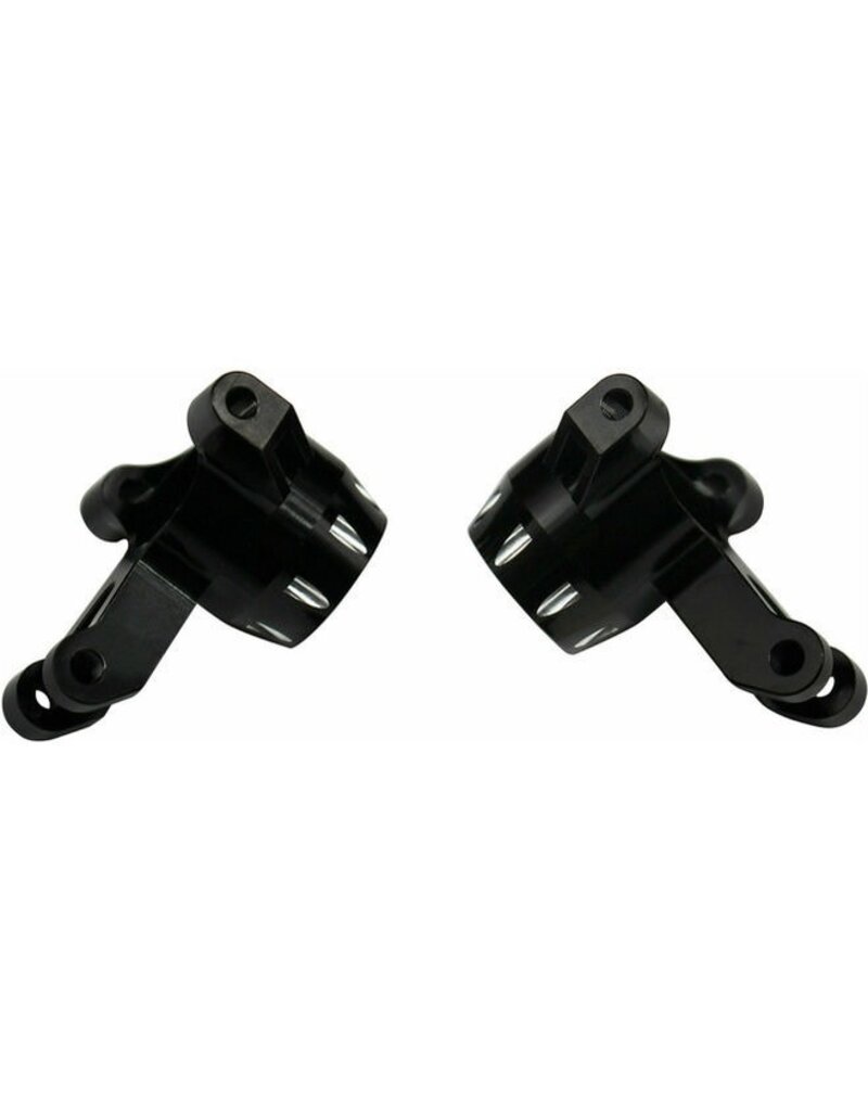 HOT RACING HRAMMX21M01 ALUMINUM STEERING BLOCKS HD BEARINGS FOR TRAXXAS MINI MAXX