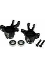 HOT RACING HRAMMX21M01 ALUMINUM STEERING BLOCKS HD BEARINGS FOR TRAXXAS MINI MAXX