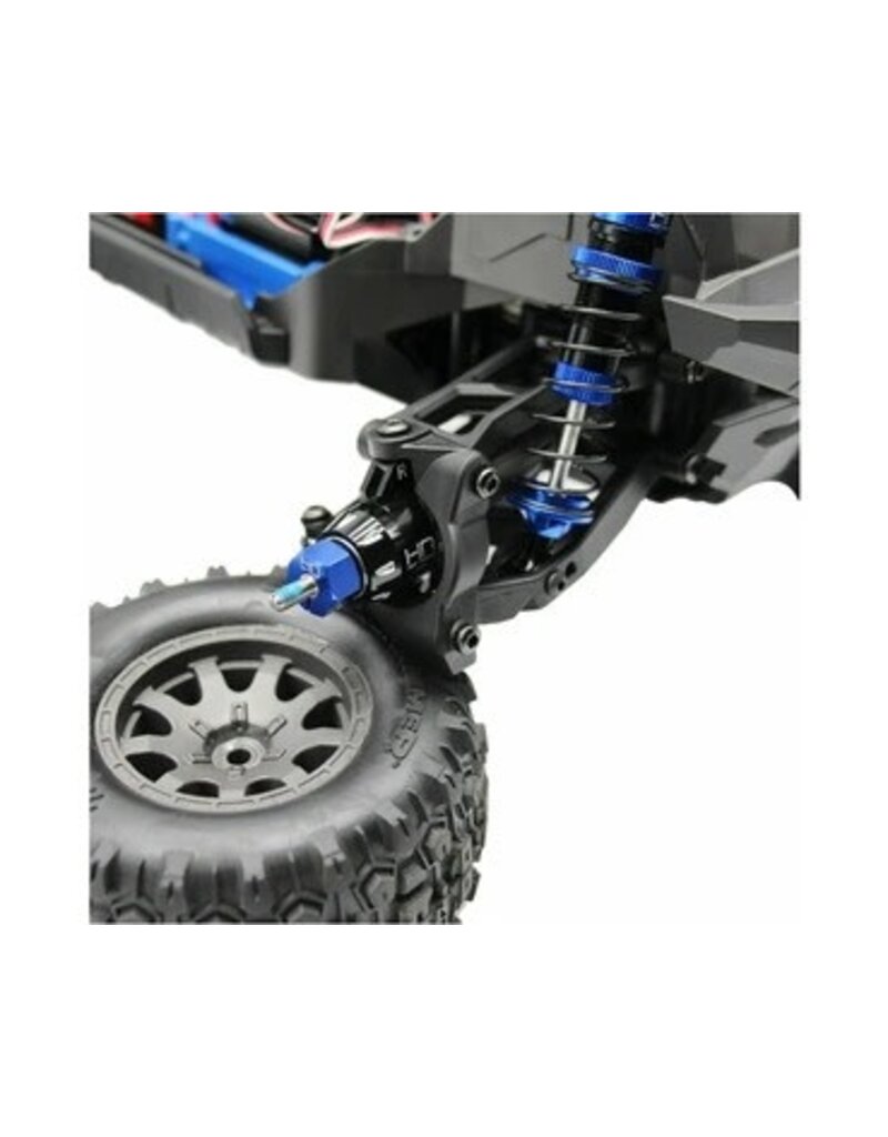 HOT RACING HRAMMX21M01 ALUMINUM STEERING BLOCKS HD BEARINGS FOR TRAXXAS MINI MAXX
