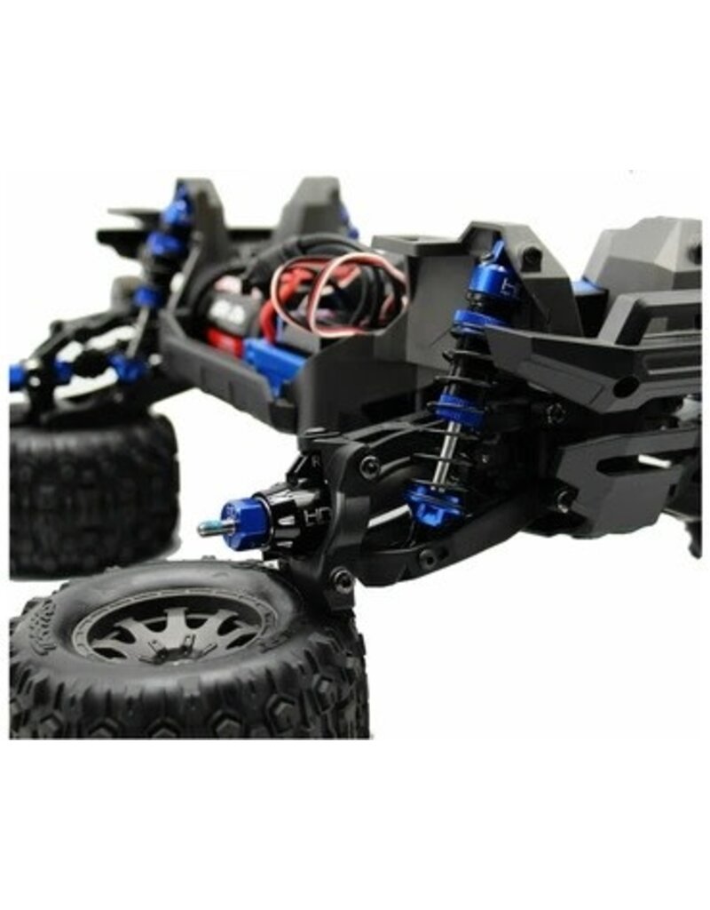 HOT RACING HRAMMX21M01 ALUMINUM STEERING BLOCKS HD BEARINGS FOR TRAXXAS MINI MAXX