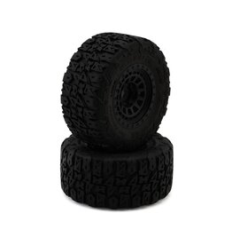 METHOD RC MTD1025V2 TERRAFORM V2 BELTED 1/8 MONSTER TRUCK PRE-MOUNTED TIRES W/17MM HEX & ARRAY WHEELS (BLACK) (2)