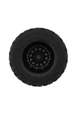 METHOD RC MTD1025V2 TERRAFORM V2 BELTED 1/8 MONSTER TRUCK PRE-MOUNTED TIRES W/17MM HEX & ARRAY WHEELS (BLACK) (2)