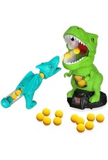 NO BRAND MG4016 DINOSAUR SHOOTING GAME ELECTRONIC SCOREBOARD TWO GUNS DUEL 24 FOAM BULLETS