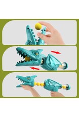 NO BRAND MG4016 DINOSAUR SHOOTING GAME ELECTRONIC SCOREBOARD TWO GUNS DUEL 24 FOAM BULLETS