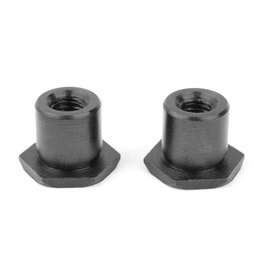 TEAM CORALLY COR00180-206 CORALLY STEERING RACK BUSHING, STEEL, 2 PCS FOR DEMENTOR, KRONOS, PYTHON, SHOGUN, KAGAMA