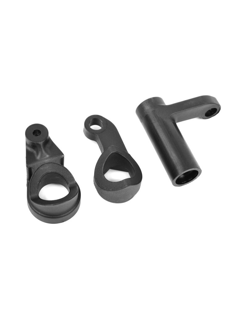TEAM CORALLY COR00180-036 STEERING BELLCRANK - PARTS A-B-C - COMPOSITE - 1 SET: DEMENTOR, KRONOS, PYTHON, SHOGUN, KAGAMA