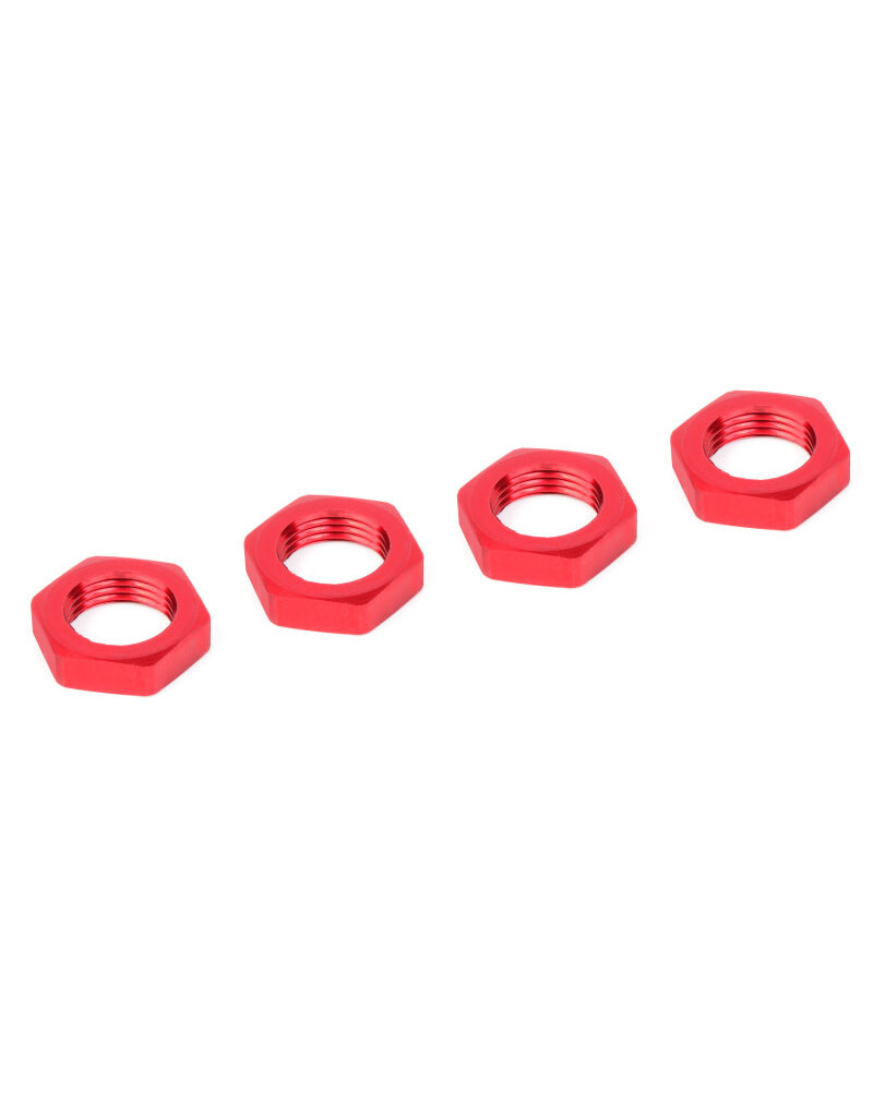 TEAM CORALLY COR00180-230 WHEEL NUT, ALUMINUM, RIBBED, 4 PCS FOR DEMENTOR, KRONOS, PYTHON, SHOGUN, KAGAMA
