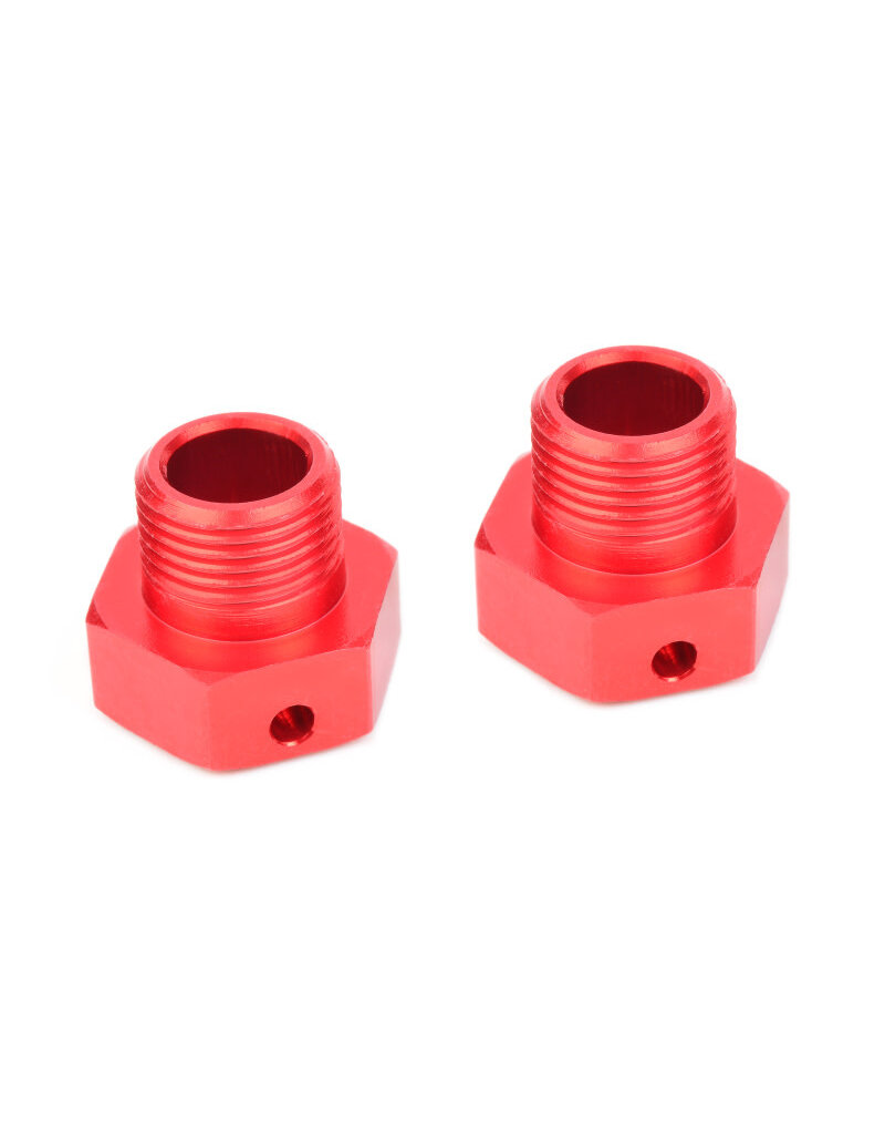 TEAM CORALLY COR00180-329 WHEEL HEX ADAPTER, WIDE RTR, ALUMINUM, 2 PCS FOR DEMENTOR, KRONOS, PYTHON, SHOGUN, KAGAMA