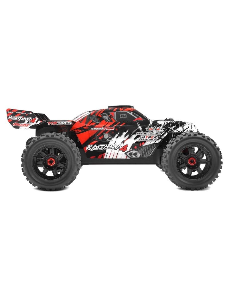 TEAM CORALLY COR00293-R CORALLY KAGAMA 4 XL 4S MONSTER TRUCK, RTR VERSION, RED