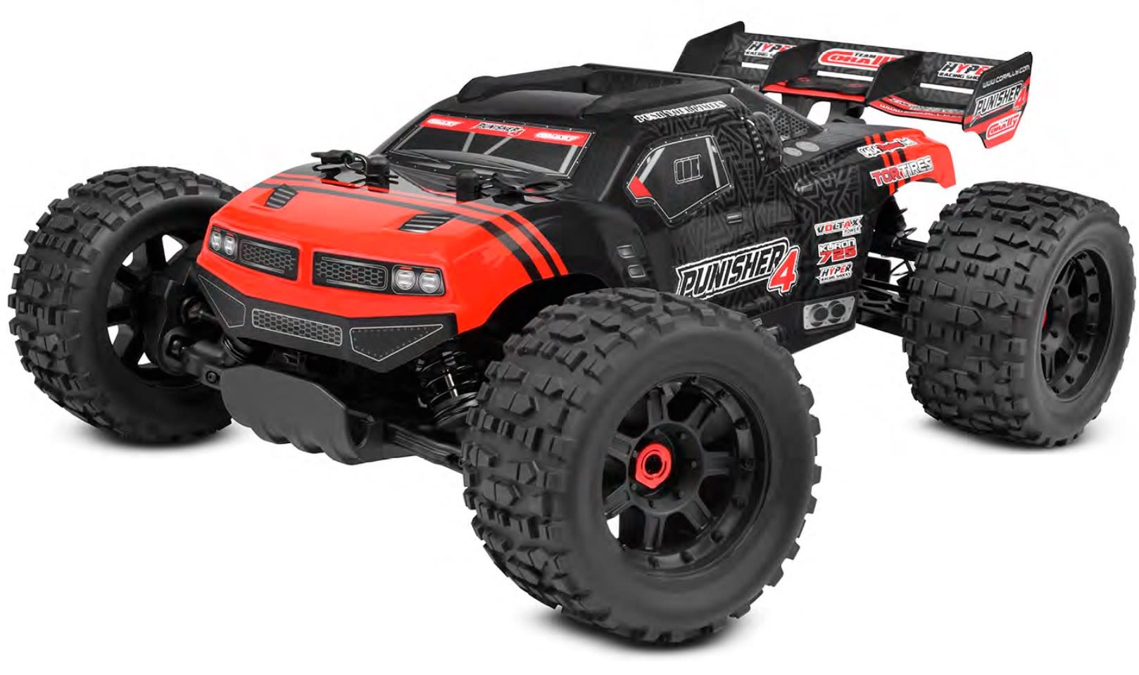 COR00292-R PUNISHER 4S MONSTER TRUCK RTR VERSION: RED