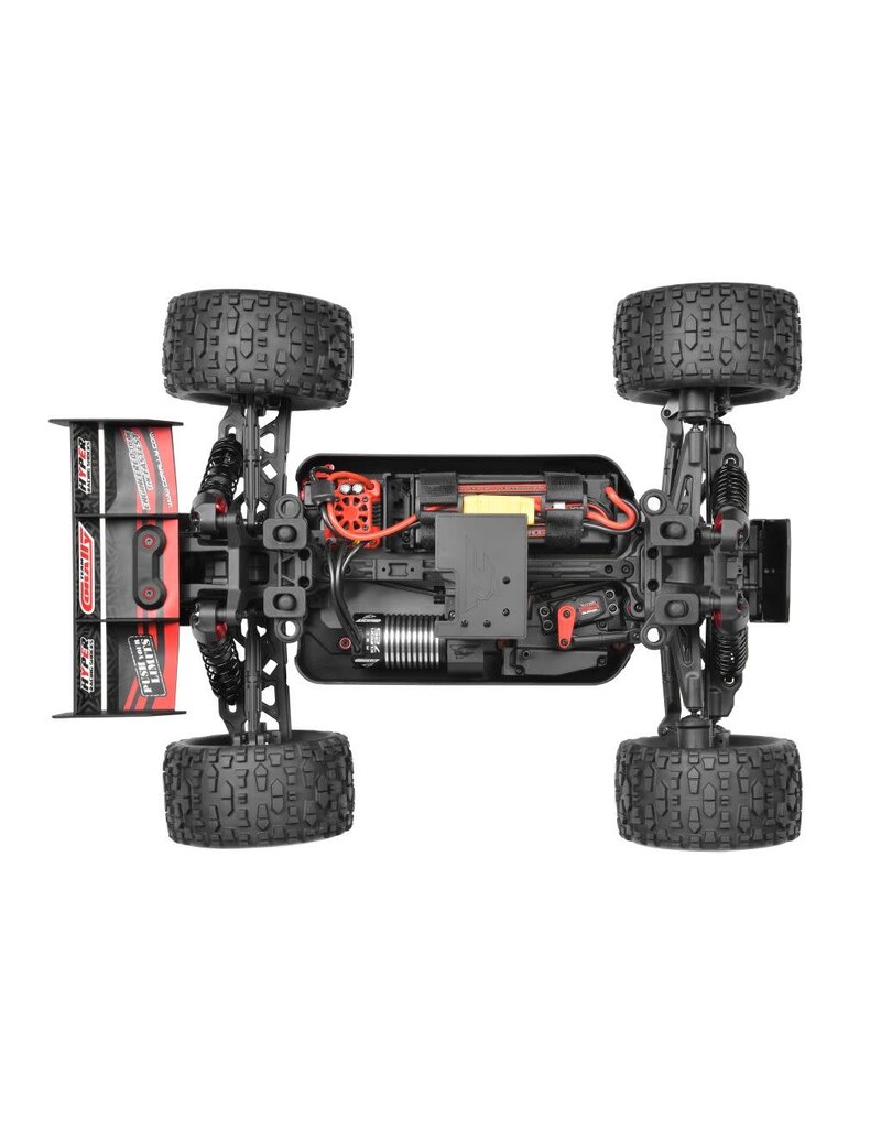 TEAM CORALLY COR00292-R CORALLY PUNISHER 4S MONSTER TRUCK RTR VERSION, RED