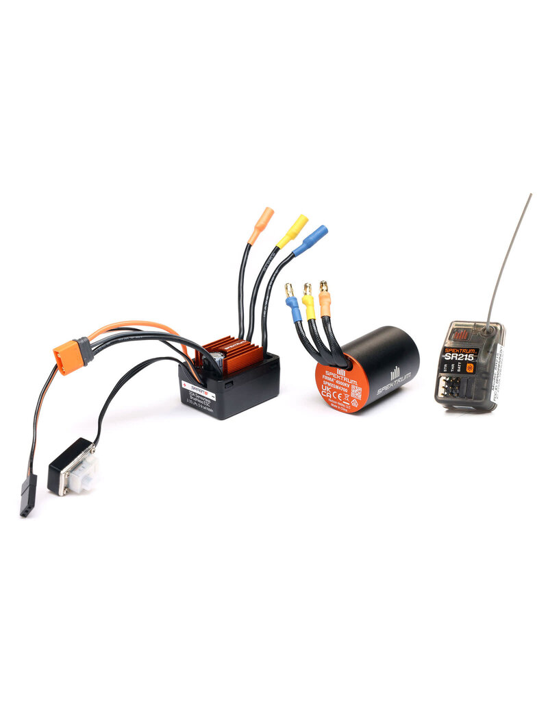 SPEKTRUM SPMXSEMC25 SMART BL ESC / MOTOR / RX COMBO: 1/12 LOSI NASCAR AWD RC RACECAR