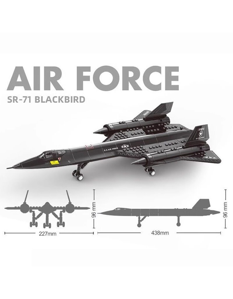 WANGE WAG4005 SR-71 BLACK BIRD 183 PCS