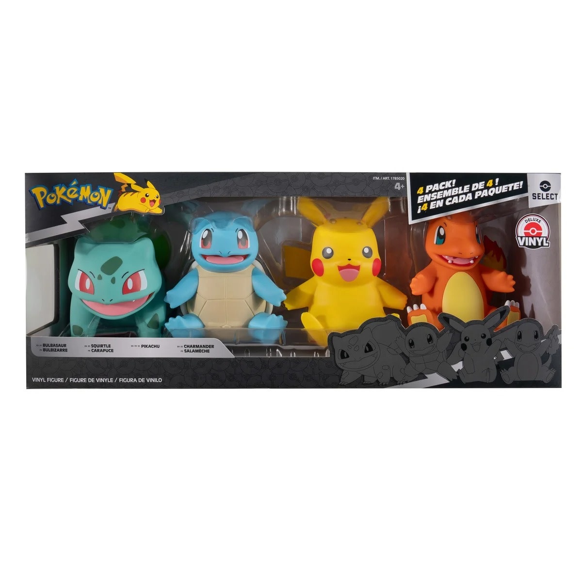 JZW POKEMON 4 PACK! VINYL FIGURES