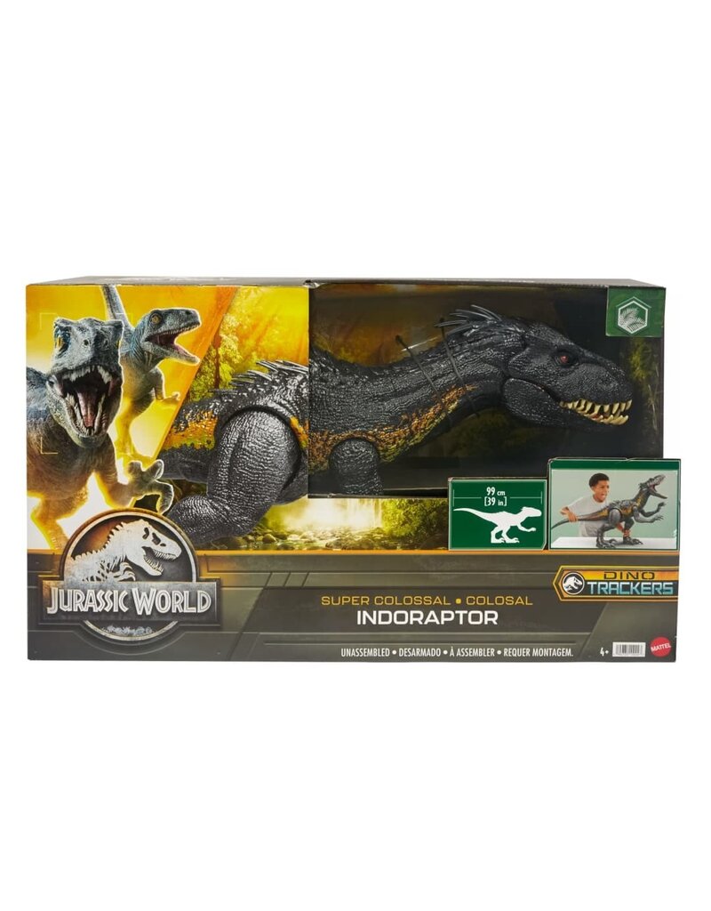 MATTEL MTL HKY14 JURASSIC WORLD SUPER COLOSSAL INDORAPTOR ACTION FIGURE 39"