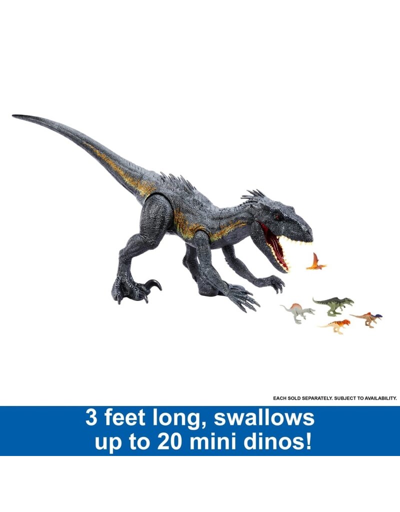 MATTEL MTL HKY14 JURASSIC WORLD SUPER COLOSSAL INDORAPTOR ACTION FIGURE 39"