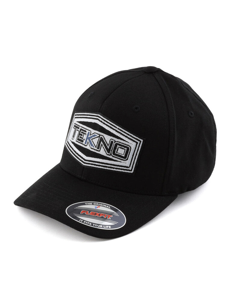 TEKNO RC TKRHAT13LX "ROUND BILL" FLEXFIT WOOLY CAP (BLACK) (L/XL)