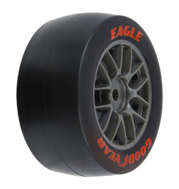 PROLINE RACING PRO1030410 GOODYEAR EAGLE OPTION TIRE F/R MTD GREY FOR LOSI NASCAR RACECAR (4)
