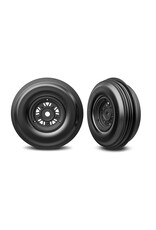 TRAXXAS TRA10971 T&W FUNCO BLK WHL RIBBED TIRE