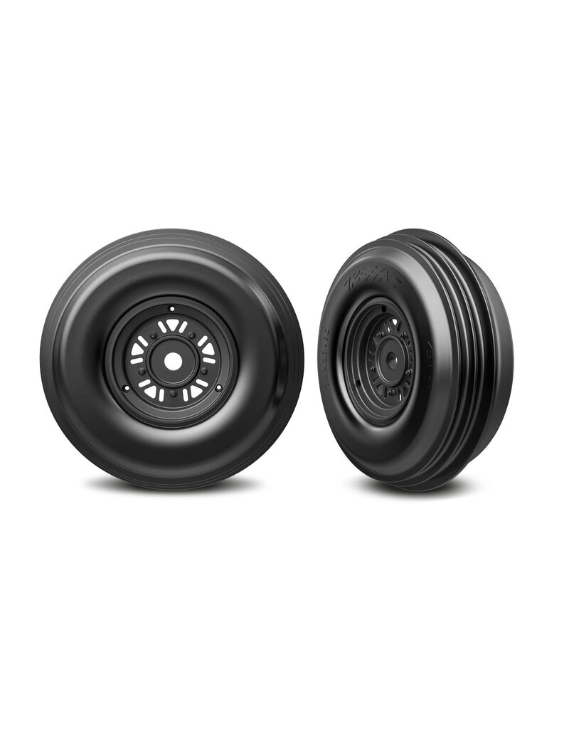 TRAXXAS TRA10971 T&W FUNCO BLK WHL RIBBED TIRE