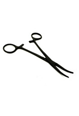 RACERS EDGE RCEPRO7051 5 1/2" LOCKING PLIERS (HEMOSTAT), CURVED, STAINLESS STEEL (BLACK FINISH)