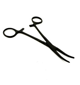RACERS EDGE RCEPRO7051 5 1/2" LOCKING PLIERS (HEMOSTAT), CURVED, STAINLESS STEEL (BLACK FINISH)