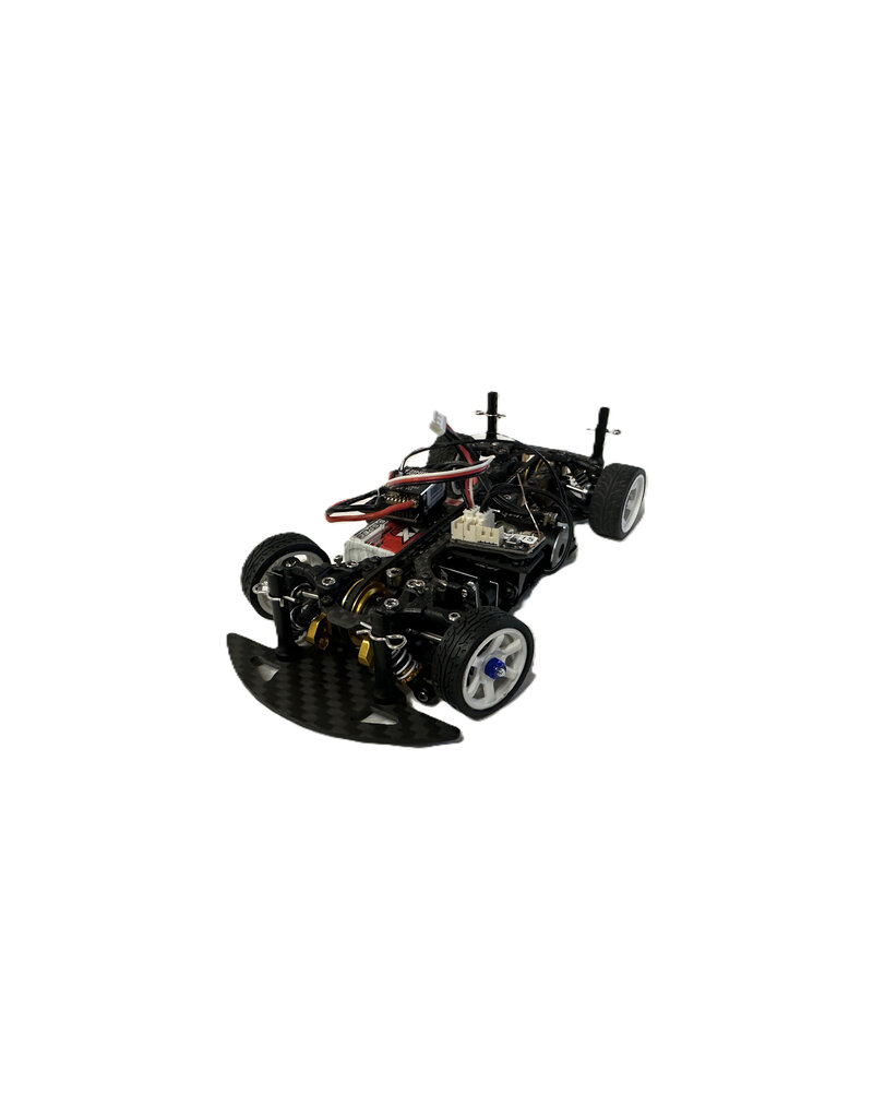 ATOMIC RC MTU2506004 PRE-OWNED ATOMIC BZ5 FULLY BUILT W/ LEXAN CONCEPT C9 BODY: FLUORESCENT YELLOW