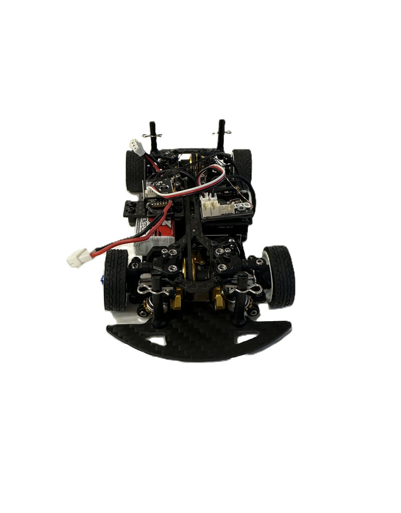 ATOMIC RC MTU2506004 PRE-OWNED ATOMIC BZ5 FULLY BUILT W/ LEXAN CONCEPT C9 BODY: FLUORESCENT YELLOW