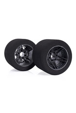 MATRIX MTX-8P37NFC 60MM 1/8 ON-ROAD FOAM REAR TIRES (37 SHORE) (CARBON RIM) (2) (PIN STYLE)