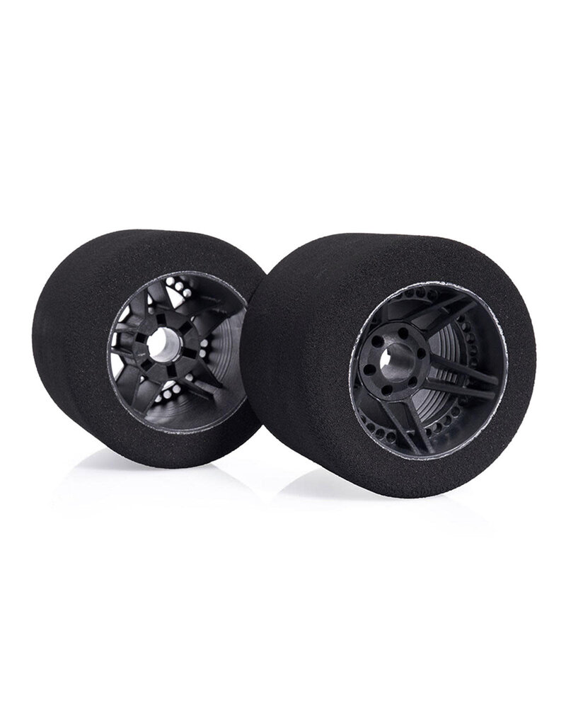 MATRIX MTX-8P37NFC 60MM 1/8 ON-ROAD FOAM REAR TIRES (37 SHORE) (CARBON RIM) (2) (PIN STYLE)