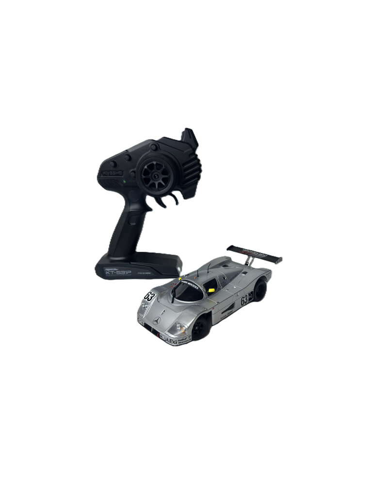 KYOSHO ***SOLD*** MTU2506008 USED KYOSHO MR03 BOX STOCK W/ SAUBER C9 #63 BODY: SILVER