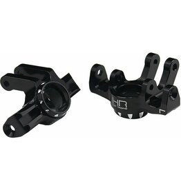 HOT RACING HRAGRM21N01 ALUMINUM STEERING KNUCKLES FOR ARRMA MOJAVE GROM (2)