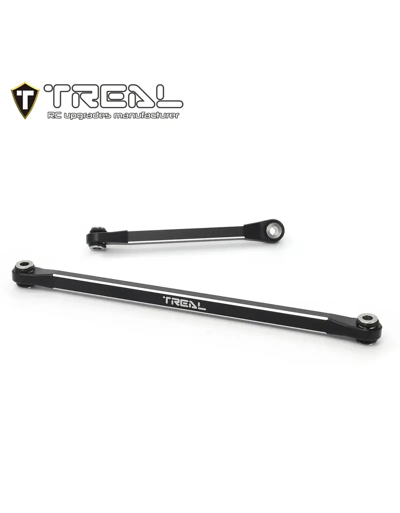 TREAL TRLX003K2BF23 UTB18 ALUMINUM FRONT STEERING LINKAGE SET (BLACK)