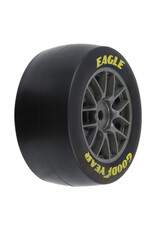 PROLINE RACING PRO1030411 GOODYEAR EAGLE SOFT TIRE F/R MTD GREY FOR LOSI NASCAR RACECAR (4)