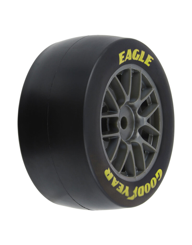 PROLINE RACING PRO1030411 GOODYEAR EAGLE SOFT TIRE F/R MTD GREY FOR LOSI NASCAR RACECAR (4)