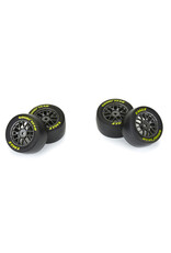 PROLINE RACING PRO1030411 GOODYEAR EAGLE SOFT TIRE F/R MTD GREY FOR LOSI NASCAR RACECAR (4)