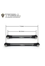 TREAL TRLX003P9T81V AXIAL UTB18 ALUMINUM UPPER CHASSIS 4-LINK UPGRADE SET (TITANIUM)