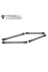 TREAL TRLX003P9T81V AXIAL UTB18 ALUMINUM UPPER CHASSIS 4-LINK UPGRADE SET (TITANIUM)